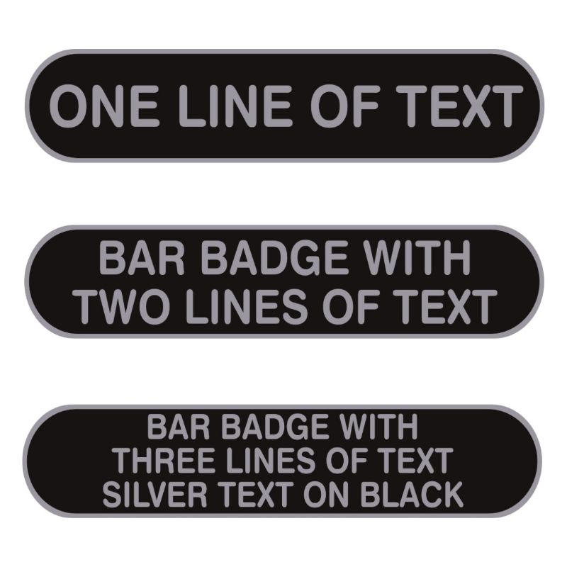 Custom Text Bar Badge
